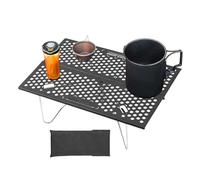 Tavolo Pieghevole da Esterno - Struttura Forata Resistente Agli Agenti Atmosferici - Resistente alla Ruggine per Campeggio | per Interni Esterni Escursionismo Trekking Arrampicata Picnic Spiaggia Viag