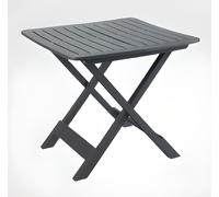 TAVOLO PIEGHEVOLE DA ESTERNO TEVERE CM 79X72 POLIPROPILENE ANTRACITE