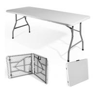 Tavolo Pieghevole da Giardino in Dura Resina a Valigetta in HDPE