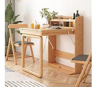 Tavolo pieghevole da parete con ampio spazio di archiviazione, perfetto per sala da pranzo o come scrivania a scomparsa