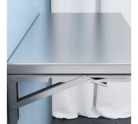 Tavolo pieghevole da parete in acciaio inox, 1,5 x 30 cm, salvaspazio, per cucina, balcone, bagno e lavanderia, design in acciaio inox 201