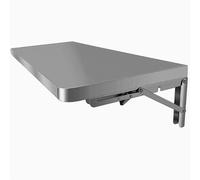 Tavolo pieghevole da parete, in acciaio inox, per risparmiare spazio in cucina, casa, ufficio o lavanderia, design invisibile con mensola sospesa