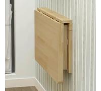Tavolo pieghevole da parete, in legno massello, salvaspazio, per sala da pranzo e computer per piccoli spazi, ideale per casa, ufficio e cucina, 70 x 50 cm