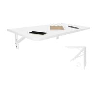 Tavolo pieghevole da parete per cucina e bar, salvaspazio, fatto a mano, bianco, 70 x 40 cm, perfetto per sala da pranzo, cucito e artigianato, design compatto