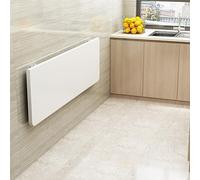 Tavolo pieghevole da parete per cucina, soggiorno, camera dei bambini, tavolo da pranzo salvaspazio, 80 x 60 x 1,6 cm, bianco, versatile, robusto, facile da installare
