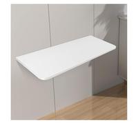 Tavolo pieghevole da parete per lavanderia, garage, casa, ufficio, bar, cucina, sala da pranzo, compatto 40 x 30 cm, bianco