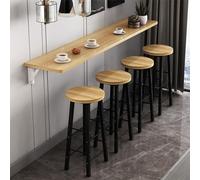 Tavolo pieghevole da parete per piccoli spazi, design stretto e lungo per sala da pranzo in casa, soluzione pratica e salvaspazio, ideale per appartamenti