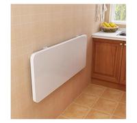 Tavolo pieghevole da parete per piccoli spazi, lavanderia, ufficio, cucina, sala da pranzo, compatto e versatile, 120 x 40 cm, soluzione salvaspazio bianca