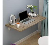 Tavolo pieghevole da parete per risparmiare spazio, multifunzione, tavolo da pranzo per il tempo libero, design semplice ed elegante, include accessori, marrone, 40 x 30 cm