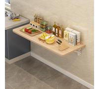 Tavolo pieghevole da parete, piccolo tavolo da parete per piani di lavoro da cucina, supporto pieghevole, adatto per piccole stanze, uffici, lavanderie, scrivanie per computer