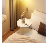 Tavolo Pieghevole Da Parete, Piccolo Vassoio Rotondo, Tavolo Pieghevole Salvaspazio Con Design Retrattile Girevole A 180°, Scrivania Pieghevole For Camera Da Letto, Soggiorno, Balcone(B)