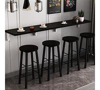 Tavolo pieghevole da parete, pieghevole, salvaspazio, in legno, per cucina, bar o negozio di tè al latte, design lungo e stretto per un uso efficiente