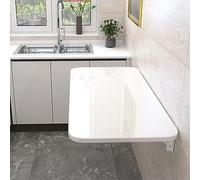 Tavolo pieghevole da parete resistente con staffa per lavanderia, cucina, bar di casa, tavolo multifunzionale per cucina, sala da pranzo, ufficio, tavolo salvaspazio da parete per piccoli spazi