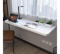 Tavolo pieghevole da parete resistente per cucina e sala da pranzo, con capacità di carico di 70 kg, ideale per piccoli spazi, bianco, dimensioni 80 x 50