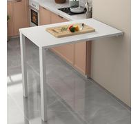 Tavolo pieghevole da parete, robusto banco da lavoro industriale per organizzazione della cucina e della lavanderia