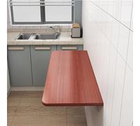 Tavolo pieghevole da parete salvaspazio convertibile per cucina, bar, artigianato e cucito (teak 120 x 20 cm), design compatto ed elegante
