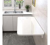 Tavolo pieghevole da parete, salvaspazio, ideale per cucina, sala da pranzo, lavanderia, casa e ufficio, design versatile con foglie a goccia per una facile conservazione