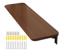 Tavolo pieghevole da parete, salvaspazio, multifunzione, marrone, 30 x 40 cm, tavolo da pranzo con accessori, ideale per piccoli spazi, compatto e versatile