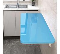 Tavolo pieghevole da parete, salvaspazio, per piccoli spazi, lavanderia, cucina e sala da pranzo, design con foglie a goccia per una facile conservazione e un uso versatile