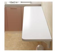 Tavolo pieghevole da parete, scrivania compatta per officina, garage, casa, ufficio, bar, cucina, sala da pranzo, salvaspazio, 60 x 25 cm, colore: bianco