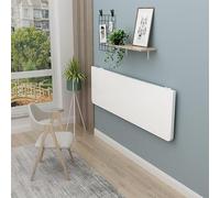 Tavolo pieghevole da parete, scrivania per computer semplice per la casa, tavolo da pranzo pieghevole multifunzionale, tavolo da cucina, tavolo di densità, salvaspazio, stile minimalista (bianco)
