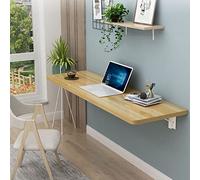 Tavolo pieghevole da parete Scrivania salvaspazio in colore naturale Dimensioni: 40 x 30 cm, 60 x 40 cm, 80 x 40 cm, 120 x 40 cm, 80 x 50 cm, 100 x 50 cm, versatile ed elegante per casa o ufficio