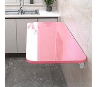 Tavolo pieghevole da parete, scrivania salvaspazio per piccoli spazi, cucina e sala da pranzo, lavanderia, design versatile a foglia per una facile piegatura e un uso efficiente