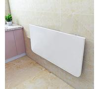 Tavolo pieghevole da parete, scrivania salvaspazio per sala da pranzo e computer, compatto, 40 x 30 cm, per cucina, lavanderia, ristorante, casa, ufficio, colore bianco, versatile ed elegante