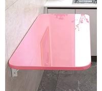 Tavolo pieghevole da parete, scrivania sospesa in legno con foglie a goccia, tavolo da lavanderia salvaspazio, banco da lavoro da appendere alla parete per piccoli spazi, ideale per casa, ufficio e