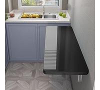 Tavolo pieghevole da parete, tavolo multifunzione resistente per lavanderia, cucina, bar di casa e ufficio con staffa