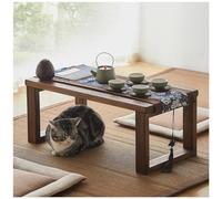 Tavolo pieghevole da pavimento per meditazione, pranzo e caffè, ideale per la spiritualità e la seduta in stile giapponese