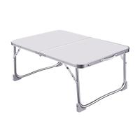 Tavolo Pieghevole da Picnic in Alluminio ed MDF Richiudibile, 60x40x26 cm - 268F