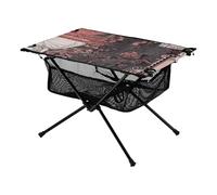 Tavolo pieghevole da spiaggia, color pesca, patchwork inglese, per giornali, leggero, pieghevole, per spiaggia, pesca, campeggio