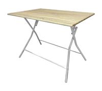 VERDELOOK | Tavolo Thiny Big, Tavolo Con Struttura in Metallo Verniciato e Top Effetto legno, 100x70 - H.75 cm, Tavolo Pieghevole e Leggero, Tavolo Salvaspazio