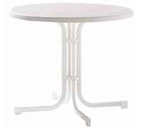 Tavolo Pieghevole Giardino Terrazza H:72cm Bianco Mobile Balcone Ø 86cm