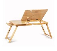 Tavolo Pieghevole In Bambù, Tavolo Per Laptop Da Letto, Tavolo Da Disegno Con Deflettore E Cassetti, Regolabile In Altezza, Adatto Per Camera Da Letto, Dormitorio, Piccolo Spazio 55*34cm/21.6*13.3in