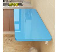 Tavolo pieghevole in legno da parete, multifunzione, scrivania e vanità, salvaspazio, postazione lavanderia, cucina e ufficio, tavolo pieghevole per camera da letto, cucina, ufficio (colore nero)