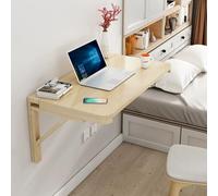 Tavolo pieghevole in legno da parete per piccoli spazi, versatile per sala da pranzo o lavanderia, soluzione compatta per casa, ufficio, garage (100 x 50 cm)