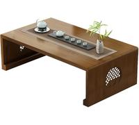 Tavolo pieghevole in legno massiccio per sala da pranzo, rettangolare, per sedersi, design compatto e versatile