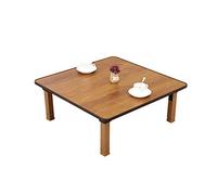 Tavolo pieghevole in stile coreano, tavolo da pranzo quadrato basso per casa, finestra a baia, casa da tè e studio (80 x 80 cm), tavolo Kang versatile per risparmiare spazio e arredamento moderno