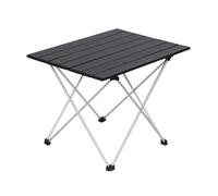 Tavolo pieghevole leggero e portatile, in alluminio, compatto, per barbecue, pesca, bancarelle, design arrotolabile per un facile trasporto (L)