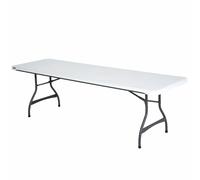 Lifetime Tavolo Pieghevole Bianco 244 x 74 x 76 cm - Marca EAN: 0081483834757