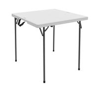 Tavolo Pieghevole Lifetime Bianco Acciaio Plastica 94 x 74 x 94 cm