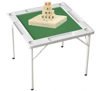 Tavolo pieghevole Mahjong - Tavolo da gioco quadrato portatile con portabicchieri e vassoi per patatine per uso interno/esterno - ideale per giochi di carte, poker e puzzle