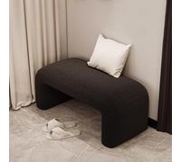 Tavolo pieghevole multifunzionale, Panca moderna imbottita for la fine del letto, panca in pile for l'ingresso della camera da letto, sgabello decorativo con struttura in legno for soggiorno, sala da