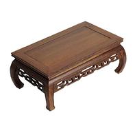 Tavolo pieghevole multifunzionale, Piccolo tavolo da altare, tavolo da meditazione in legno for altare sacrario, decorazione con scultura del Buddha, tavolo basso intagliato a mano, tavolo Puja, tavol