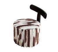 Tavolo pieghevole multifunzionale, Pouf rotondo in peluche con ruote e schienali, sgabello imbottito a forma di cuore, comodo e morbido, piccolo divano a cubo con poggiapiedi, seduta extra for soggior