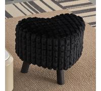 Tavolo pieghevole multifunzionale, Pouf rotondo in peluche con ruote e schienali, sgabello imbottito a forma di cuore, comodo e morbido, piccolo divano a cubo con poggiapiedi, seduta extra for soggior