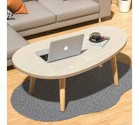 Tavolo pieghevole multifunzionale, Tavolino da caffè in legno, piccoli tavolini da caffè ovali, moderno tavolino centrale for soggiorno, ufficio, scrivania bassa for sedersi sul pavimento(Maple,23.62"