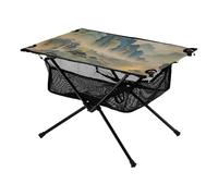 Tavolo pieghevole per esterni, poesia, resistente, con borsa portaoggetti, per escursioni, picnic, vacanze